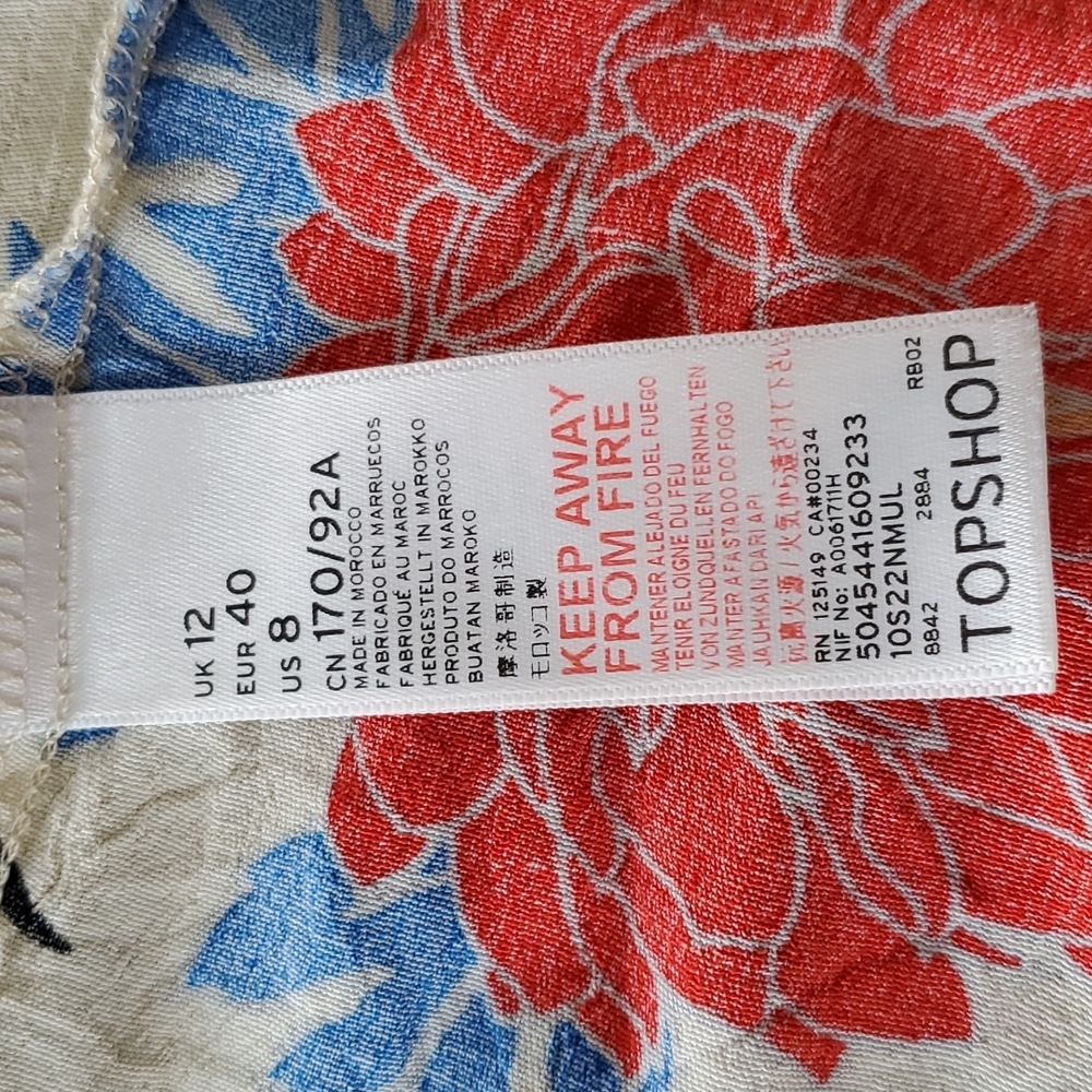 Topshop Floral Maxi Wrap Dress - Picture 9 of 11